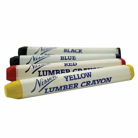 JONES STEPHENS Red Lumber Crayon, 12PK J40352
